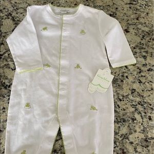 Kissy kissy frog footie size 6-9 months NWT!
